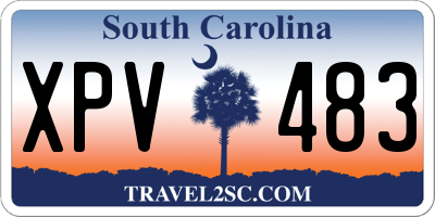 SC license plate XPV483