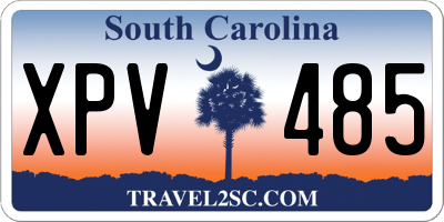 SC license plate XPV485