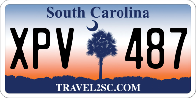 SC license plate XPV487