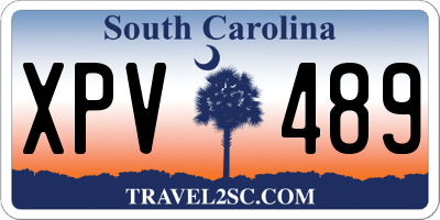 SC license plate XPV489
