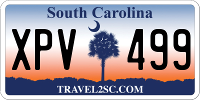 SC license plate XPV499