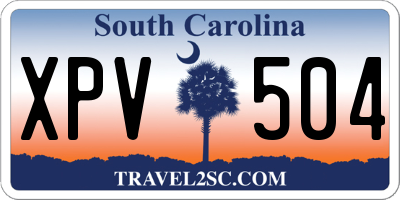 SC license plate XPV504