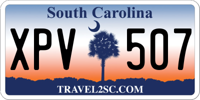 SC license plate XPV507