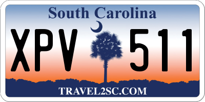 SC license plate XPV511