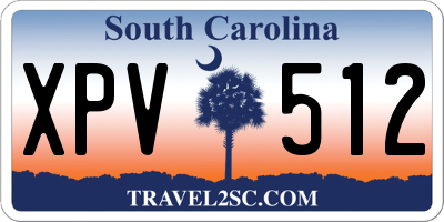 SC license plate XPV512