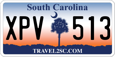 SC license plate XPV513
