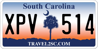 SC license plate XPV514