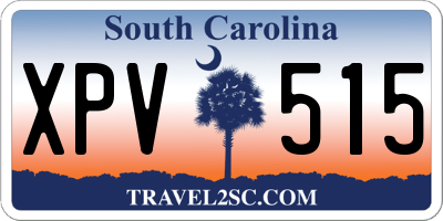 SC license plate XPV515