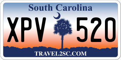 SC license plate XPV520