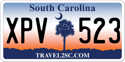 SC license plate XPV523