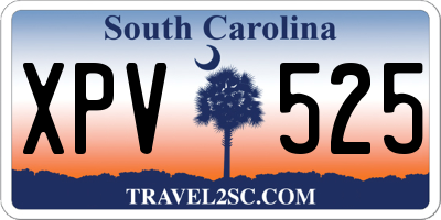 SC license plate XPV525