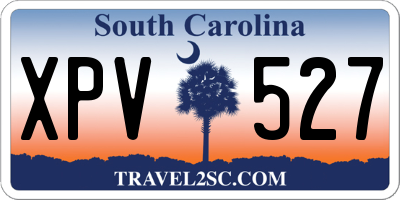 SC license plate XPV527