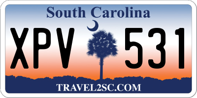 SC license plate XPV531