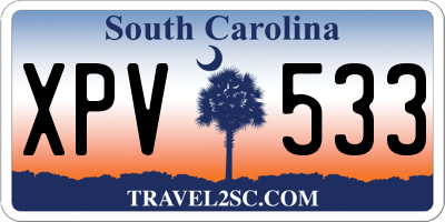 SC license plate XPV533