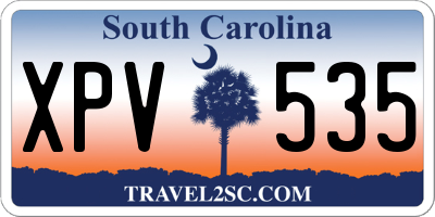 SC license plate XPV535