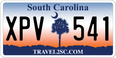 SC license plate XPV541