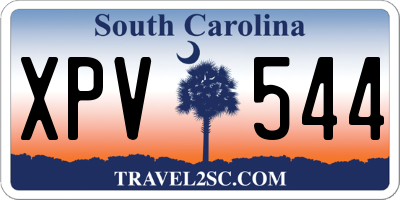 SC license plate XPV544
