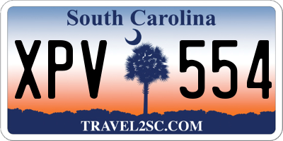 SC license plate XPV554