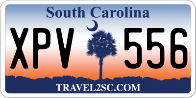 SC license plate XPV556