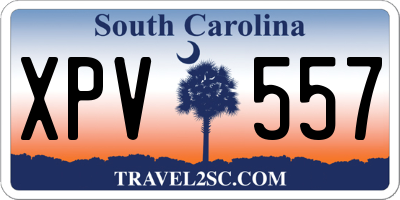 SC license plate XPV557