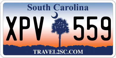SC license plate XPV559
