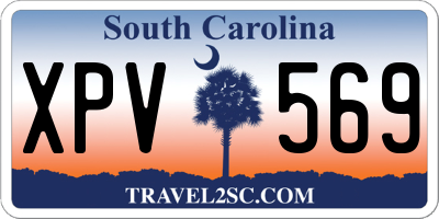 SC license plate XPV569