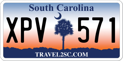 SC license plate XPV571