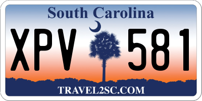 SC license plate XPV581