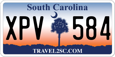 SC license plate XPV584