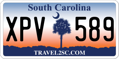 SC license plate XPV589