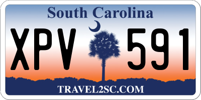 SC license plate XPV591