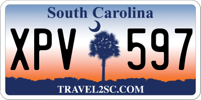SC license plate XPV597
