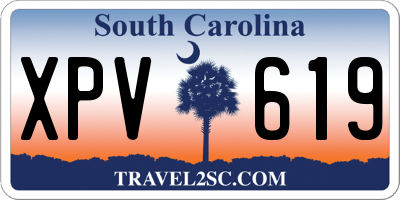 SC license plate XPV619