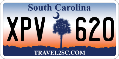 SC license plate XPV620