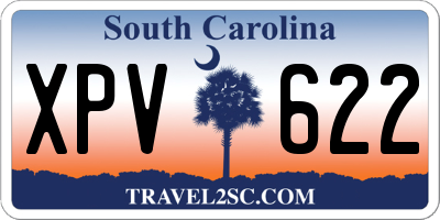 SC license plate XPV622