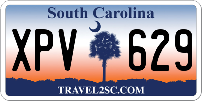 SC license plate XPV629