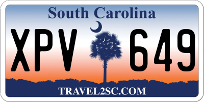 SC license plate XPV649