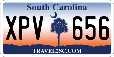SC license plate XPV656