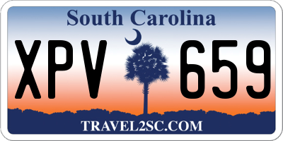 SC license plate XPV659