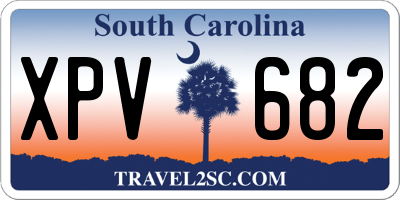 SC license plate XPV682