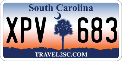 SC license plate XPV683