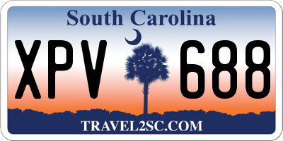 SC license plate XPV688