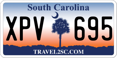 SC license plate XPV695