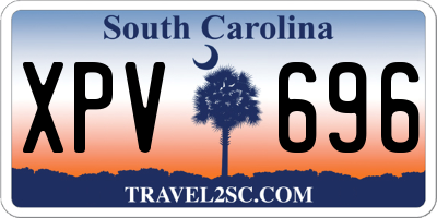 SC license plate XPV696