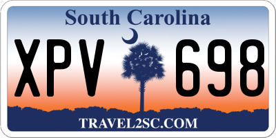 SC license plate XPV698