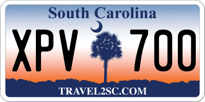 SC license plate XPV700