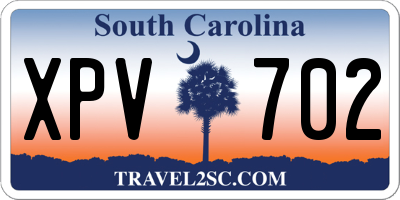 SC license plate XPV702