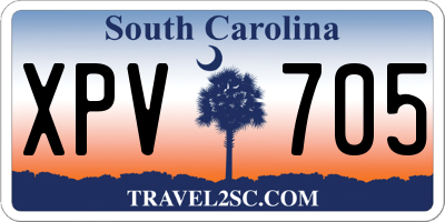 SC license plate XPV705