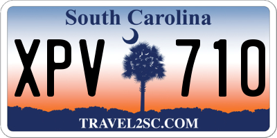 SC license plate XPV710