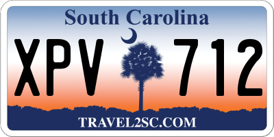 SC license plate XPV712